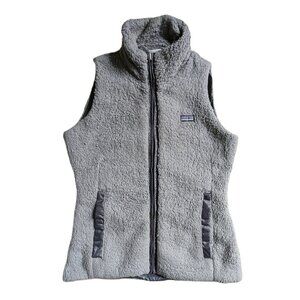 Patagonia Los Gatos Reversible Vest Deep Pile Gray Women's Small